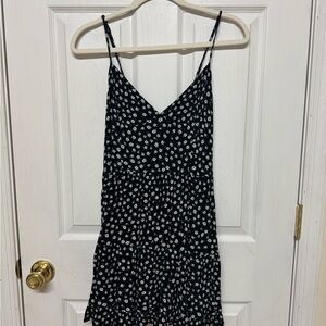Garage Black and White Floral Dress